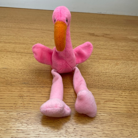 Ty Beanie Baby Pinky the Flamingo - Picture 1 of 5